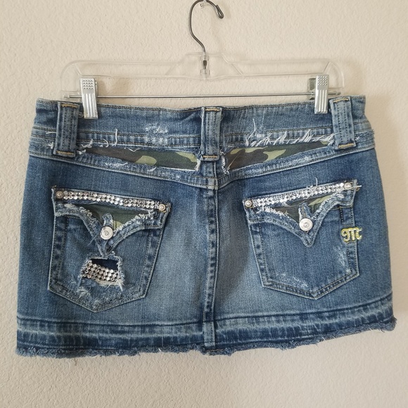 Miss Me Dresses & Skirts - Miss Me Denim Mini Skirt L 12